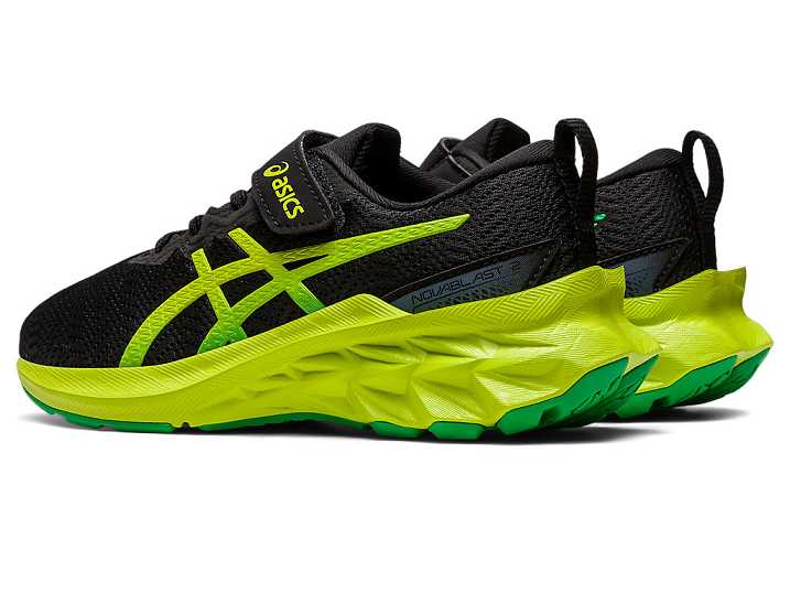 Asics NOVABLAST 2 Otroški Tekaški Čevlji Črne Svetlo Zelene | Slovenija-2387054