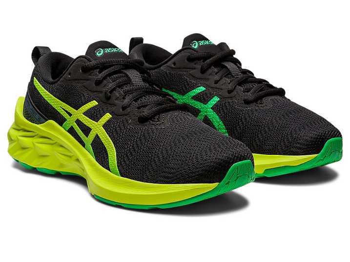 Asics NOVABLAST 2 Otroški Tekaški Čevlji Črne Svetlo Zelene | Slovenija-9436850