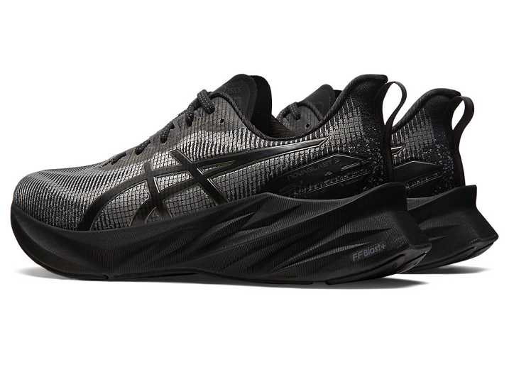 Asics NOVABLAST 3 LE Moški Tekaški Čevlji Črne Temno Sive | Slovenija-8567912