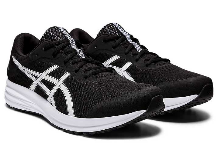 Asics PATRIOT 12 Moški Tekaški Čevlji Črne Bele | Slovenija-7683140