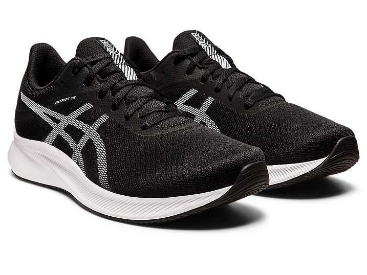 Asics PATRIOT 13 Moški Tekaški Čevlji Črne Bele | Slovenija-3615274