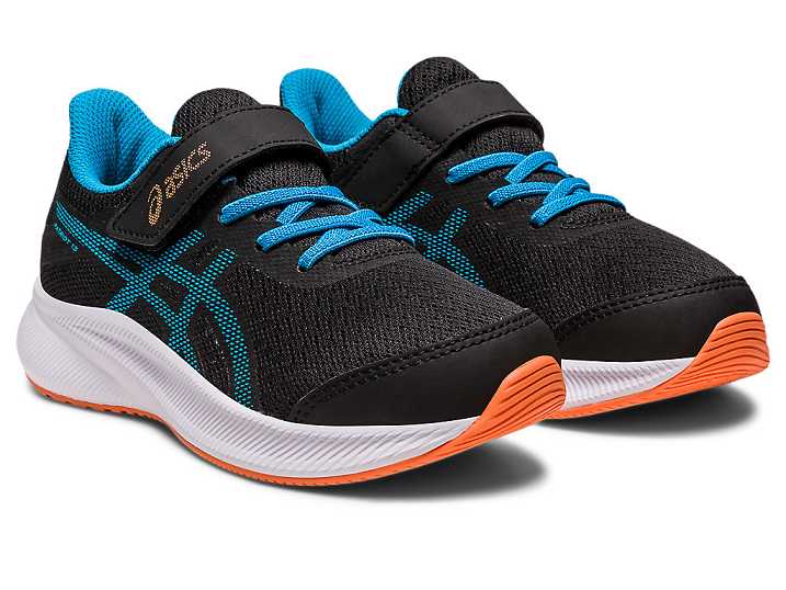 Asics PATRIOT 13 Otroški Tekaški Čevlji Črne Modre | Slovenija-2163457