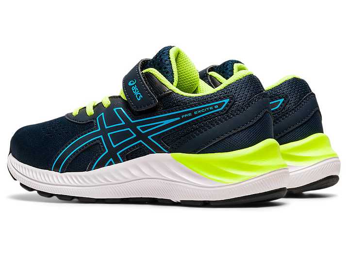 Asics PRE EXCITE 8 Otroški Tekaški Čevlji Modre Svetlo Turkizna | Slovenija-6903874