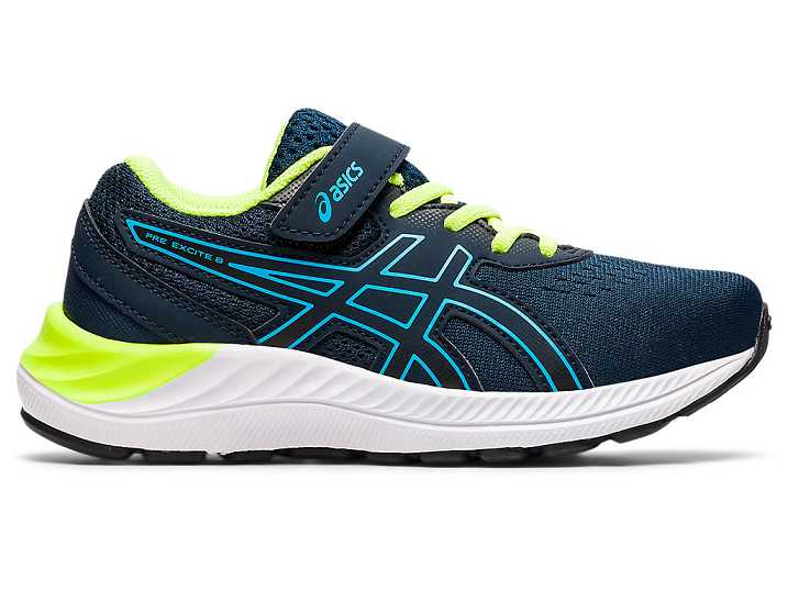 Asics PRE EXCITE 8 Otroški Tekaški Čevlji Modre Svetlo Turkizna | Slovenija-6903874