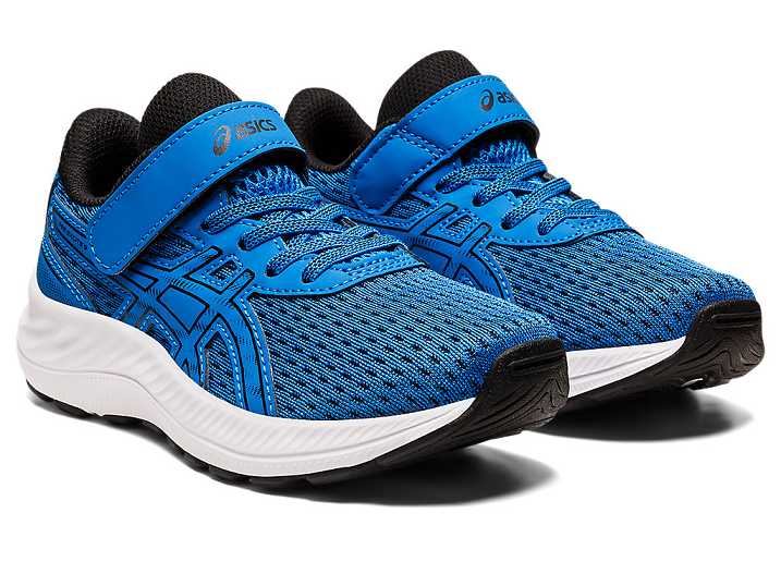 Asics PRE EXCITE 9 Otroški Tekaški Čevlji Modre Črne | Slovenija-2356980