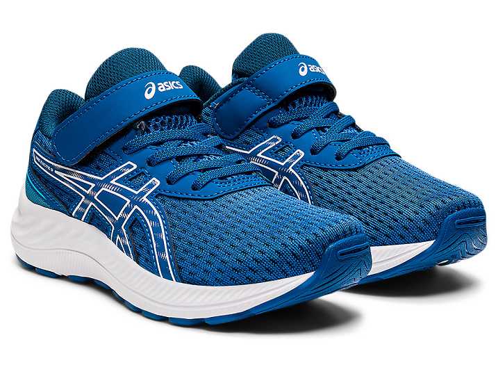 Asics PRE EXCITE 9 Otroški Tekaški Čevlji Modre Bele | Slovenija-6487210