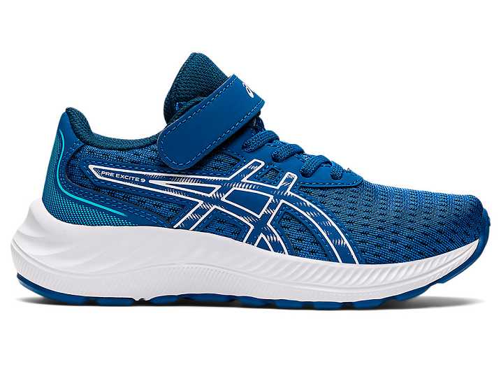 Asics PRE EXCITE 9 Otroški Tekaški Čevlji Modre Bele | Slovenija-6487210