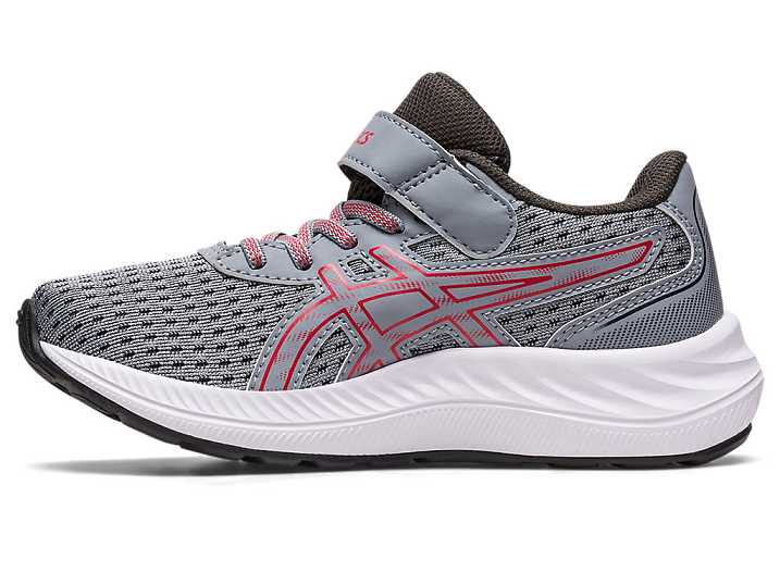 Asics PRE EXCITE 9 Otroški Tekaški Čevlji Sive Rdeče | Slovenija-9216573