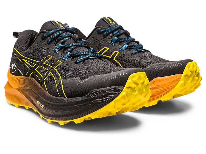 Asics Trabuco Max 2 Moški Tekaški Čevlji Črne Zlate Rumene | Slovenija-9187065