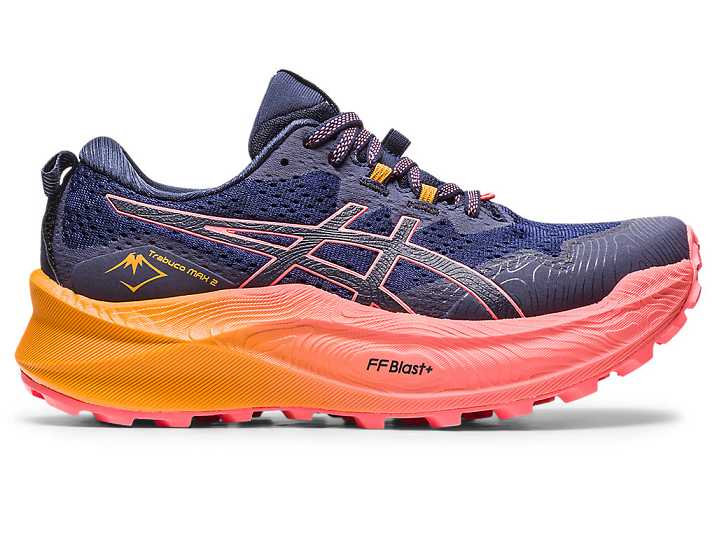 Asics Trabuco Max 2 Ženske Tekaški Čevlji Temno Modre | Slovenija-7215394