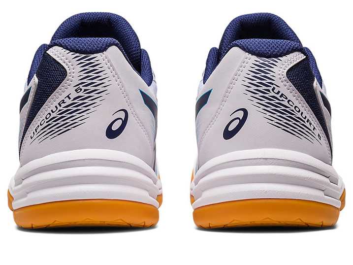 Asics UPCOURT 5 Moški Odbojkarski Čevlji Bele Indigo Modre | Slovenija-7402539