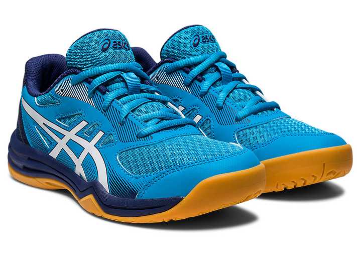 Asics UPCOURT 5 Otroški Superge Modre Bele | Slovenija-7203145