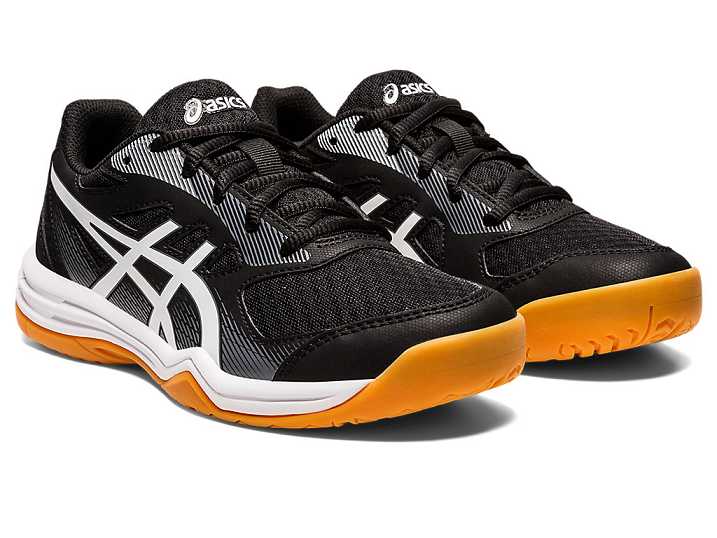 Asics UPCOURT 5 Otroški Superge Črne Bele | Slovenija-4951682