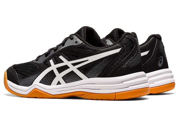 Asics UPCOURT 5 Otroški Superge Črne Bele | Slovenija-4951682