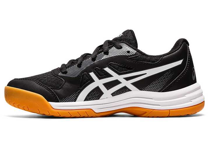 Asics UPCOURT 5 Otroški Superge Črne Bele | Slovenija-4951682