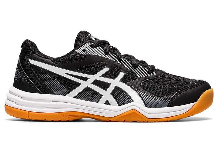 Asics UPCOURT 5 Otroški Superge Črne Bele | Slovenija-4951682